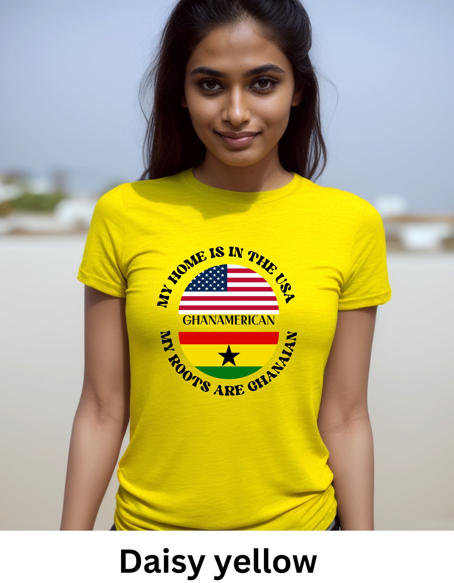 Home is USA My Roots Ghanaian unisex dual nationality patriotic sweatshirt or Tshirt (Copy) (Copy)
