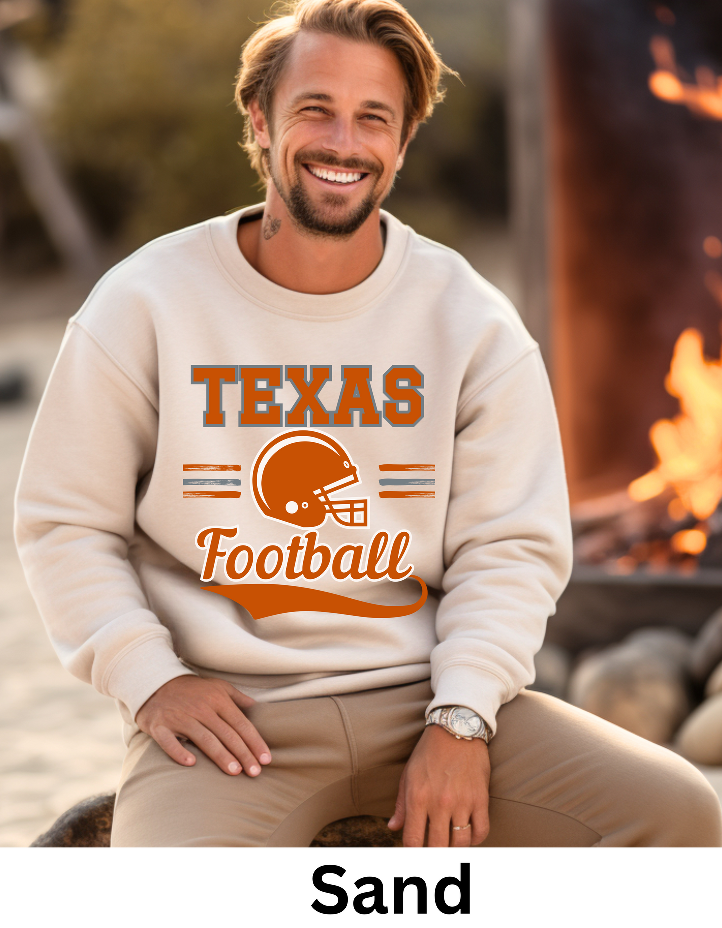 Texas college football sweatshirt or tshirts and shiny football (Copy)