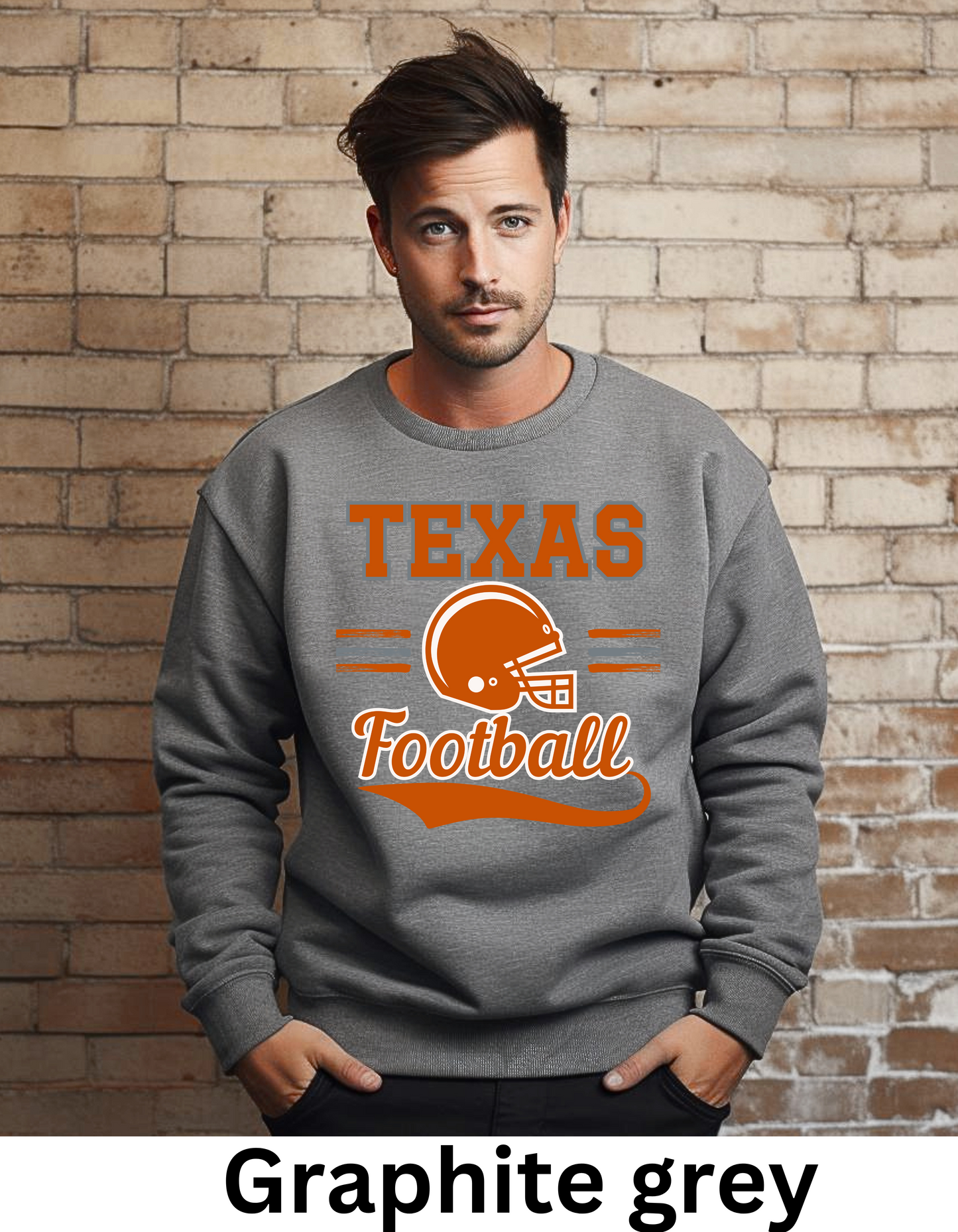 Texas college football sweatshirt or tshirts and shiny football (Copy)