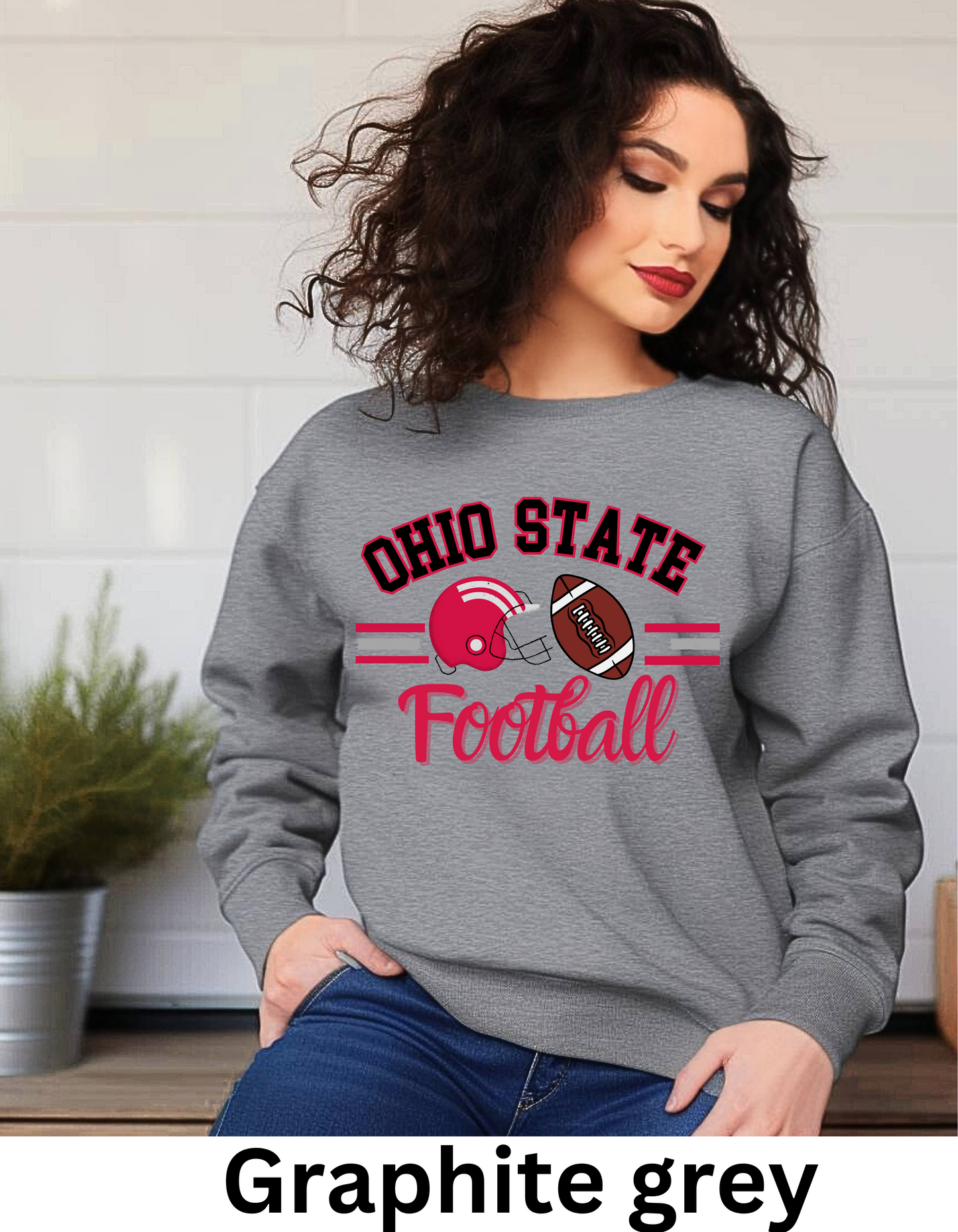 Ohio college football sweatshirt or tshirts and shiny football (Copy) (Copy)