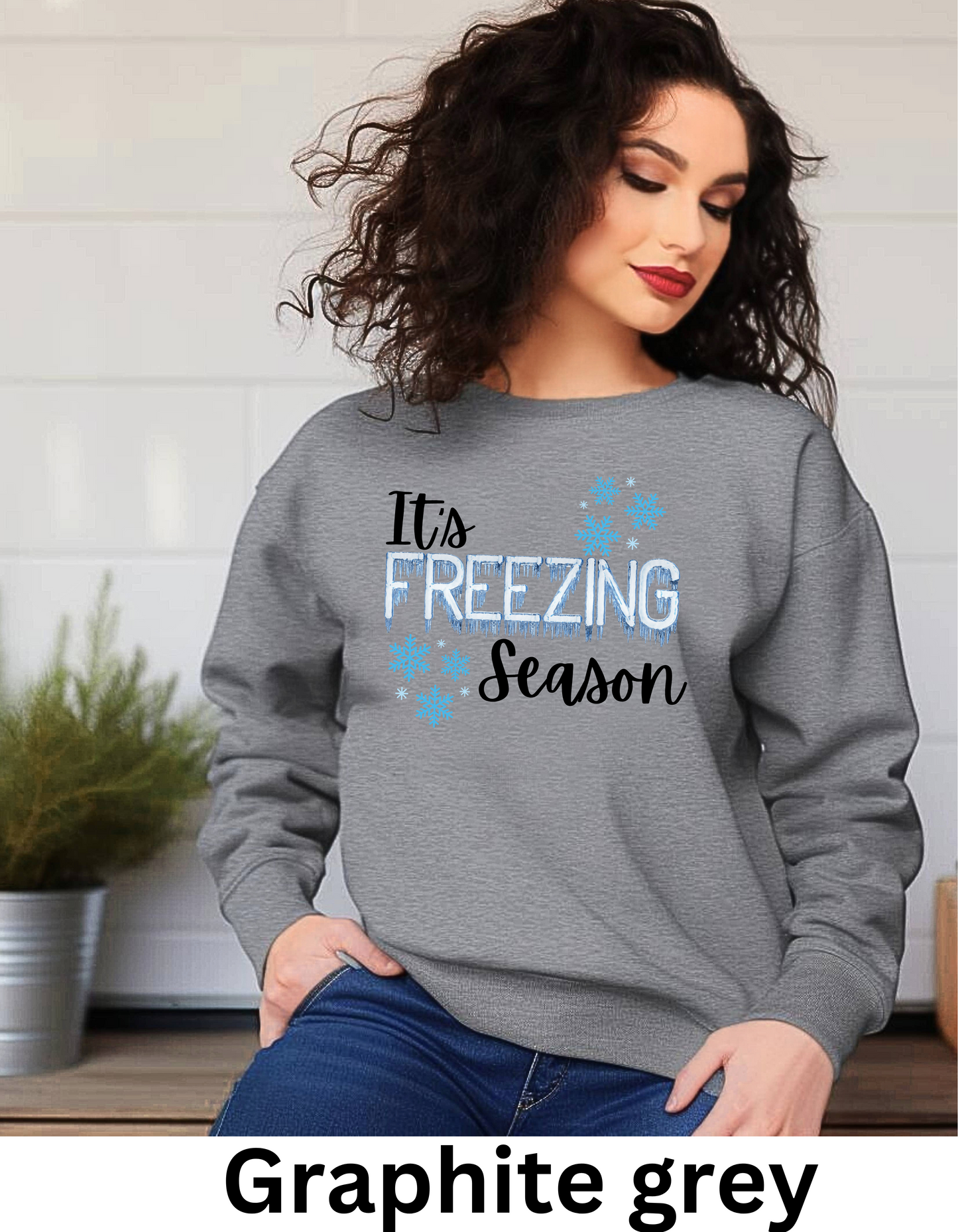 It’s freezing teacher, nurse , OT,SLP sweatshirt or tshirt in real sequin letters and shiny football