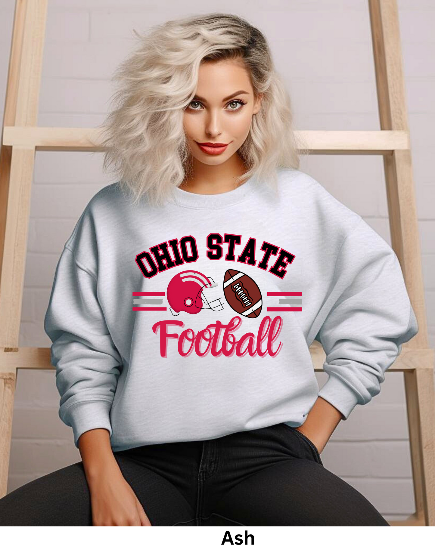 Ohio college football sweatshirt or tshirts and shiny football (Copy) (Copy)