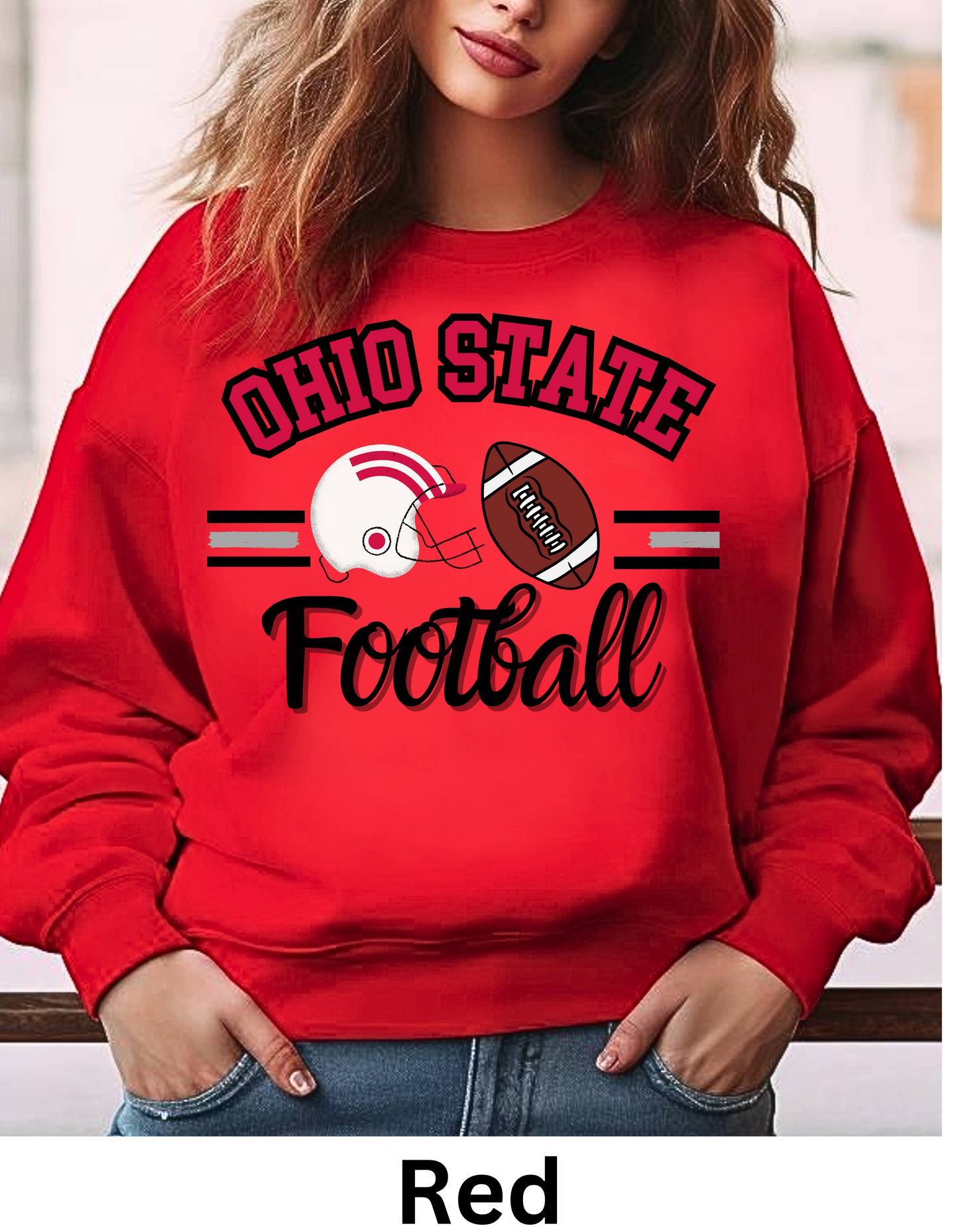 Ohio college football sweatshirt or tshirts and shiny football (Copy) (Copy)