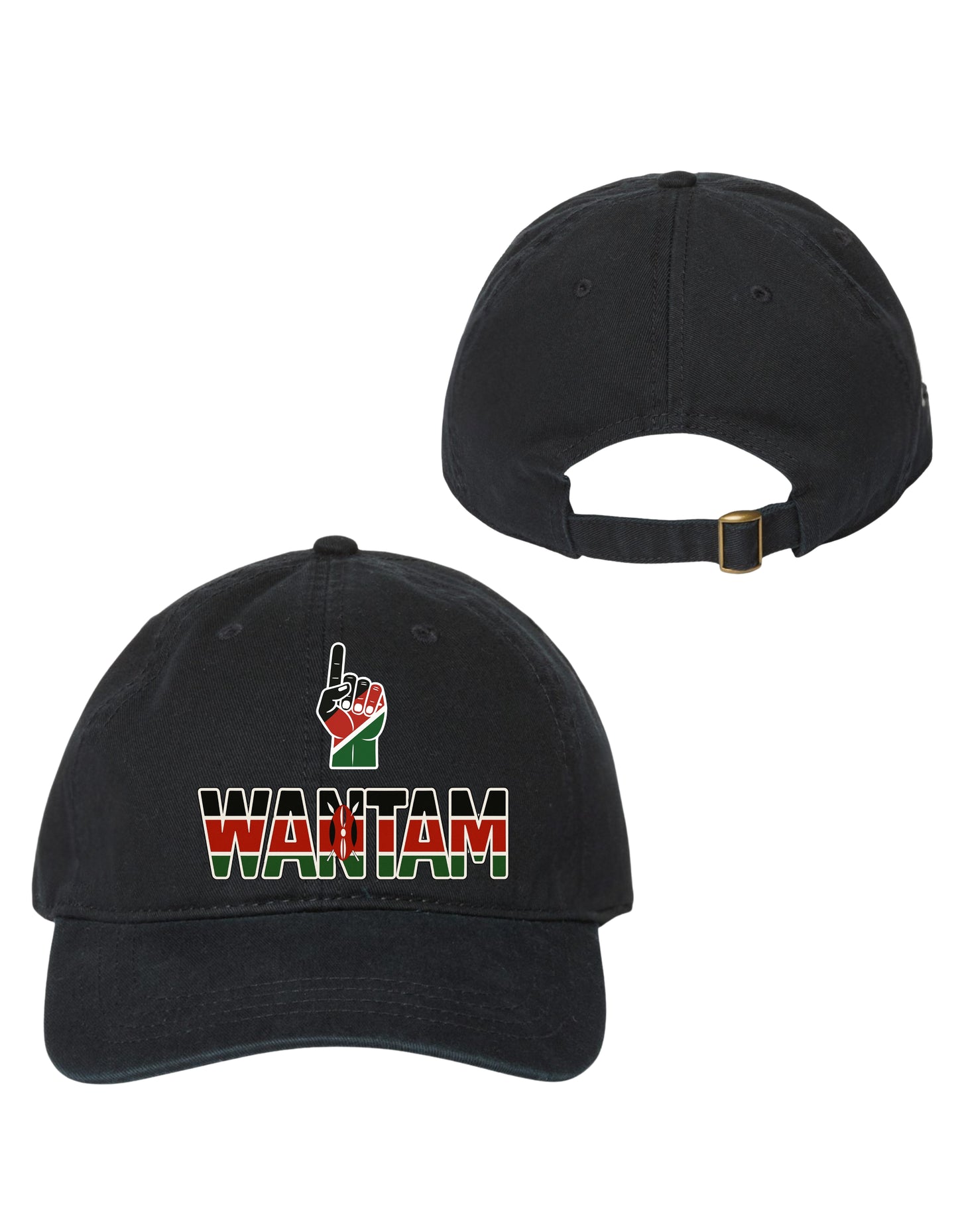 Wantam one term with fist Kenya ,hat