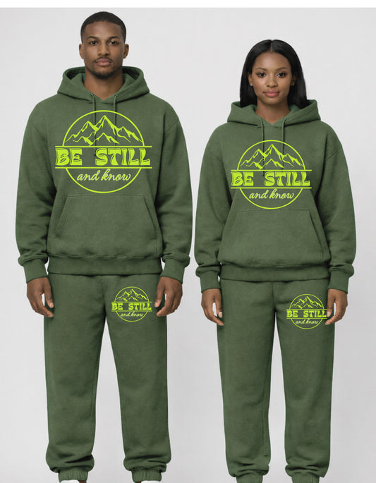 Inspirational Christian biblical verse Be still and know adult and youth  unisex sweatshirt or Tshirt  comfortable fit