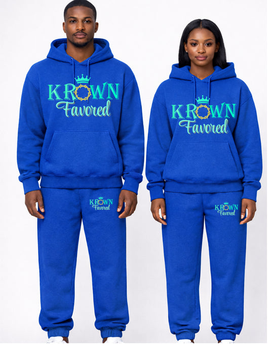 Inspirational Christian biblical verse Krown Favored adult and youth unisex sweatshirt or Tshirt  comfortable  fit (Copy) (Copy)