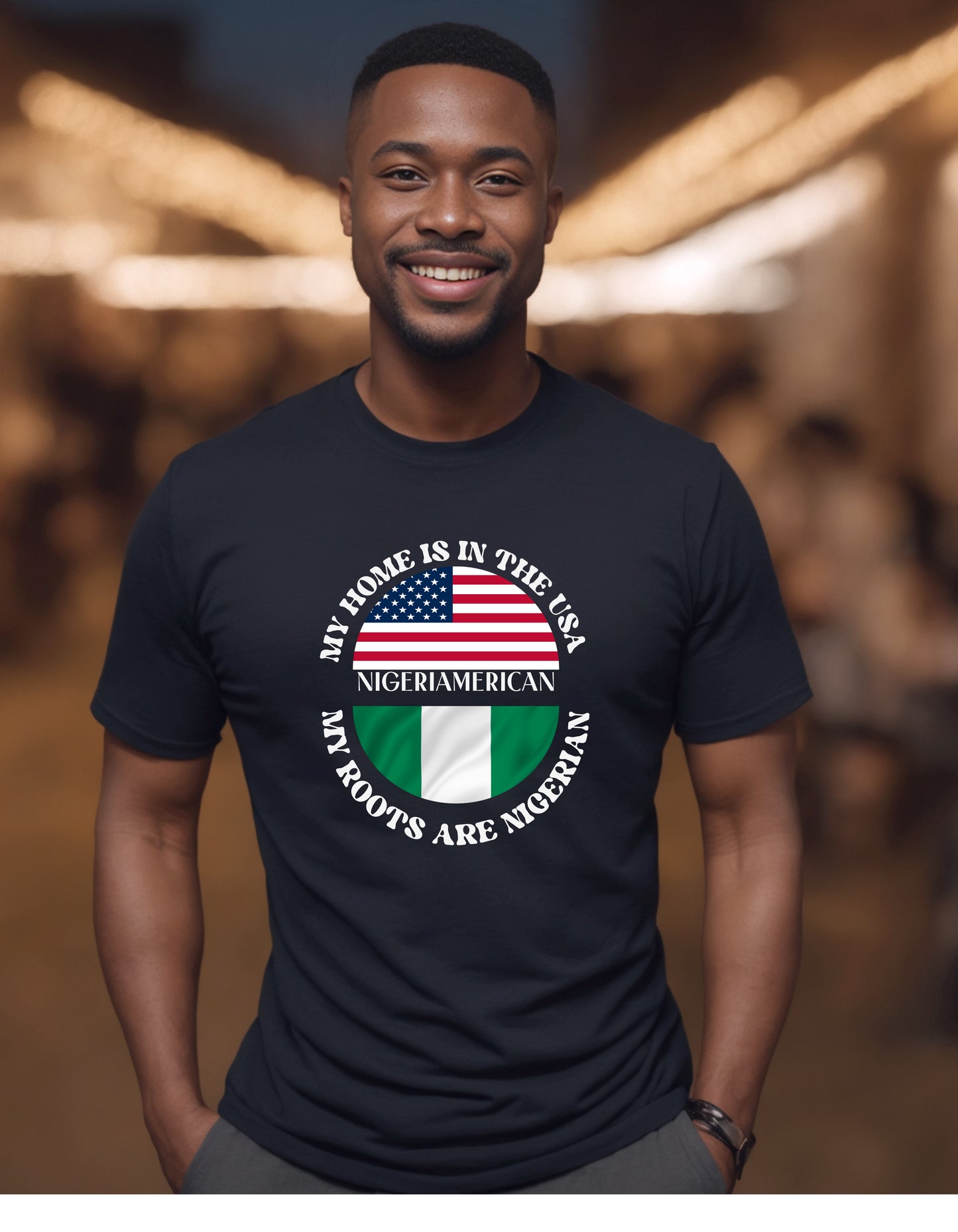 Home is USA My Roots Ghanaian unisex dual nationality patriotic sweatshirt or Tshirt (Copy) (Copy) (Copy)