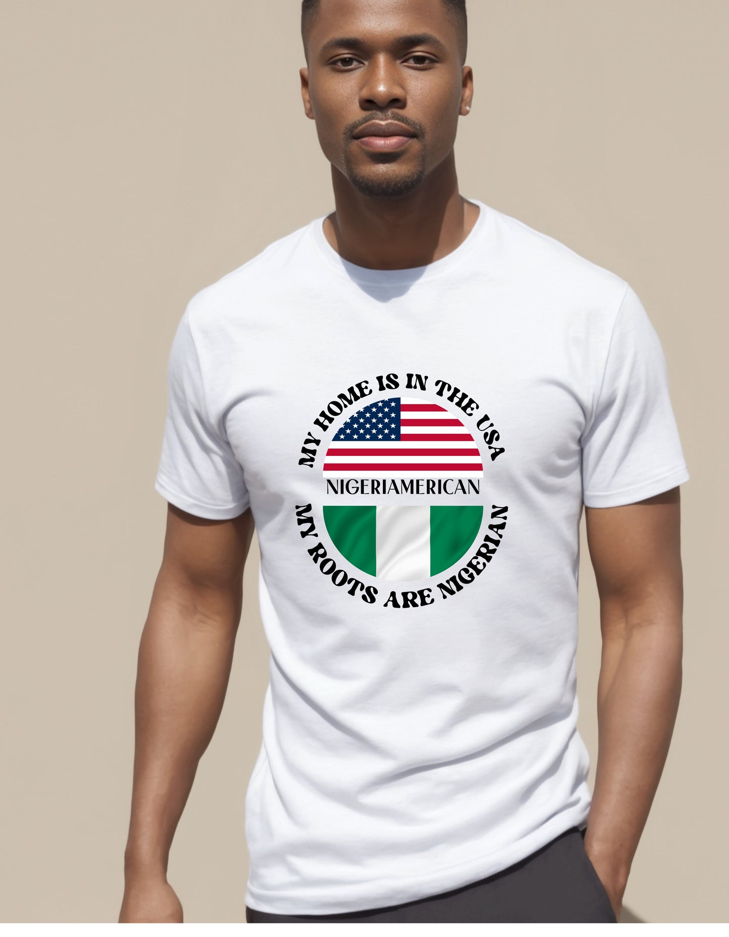 Home is USA My Roots Ghanaian unisex dual nationality patriotic sweatshirt or Tshirt (Copy) (Copy) (Copy)