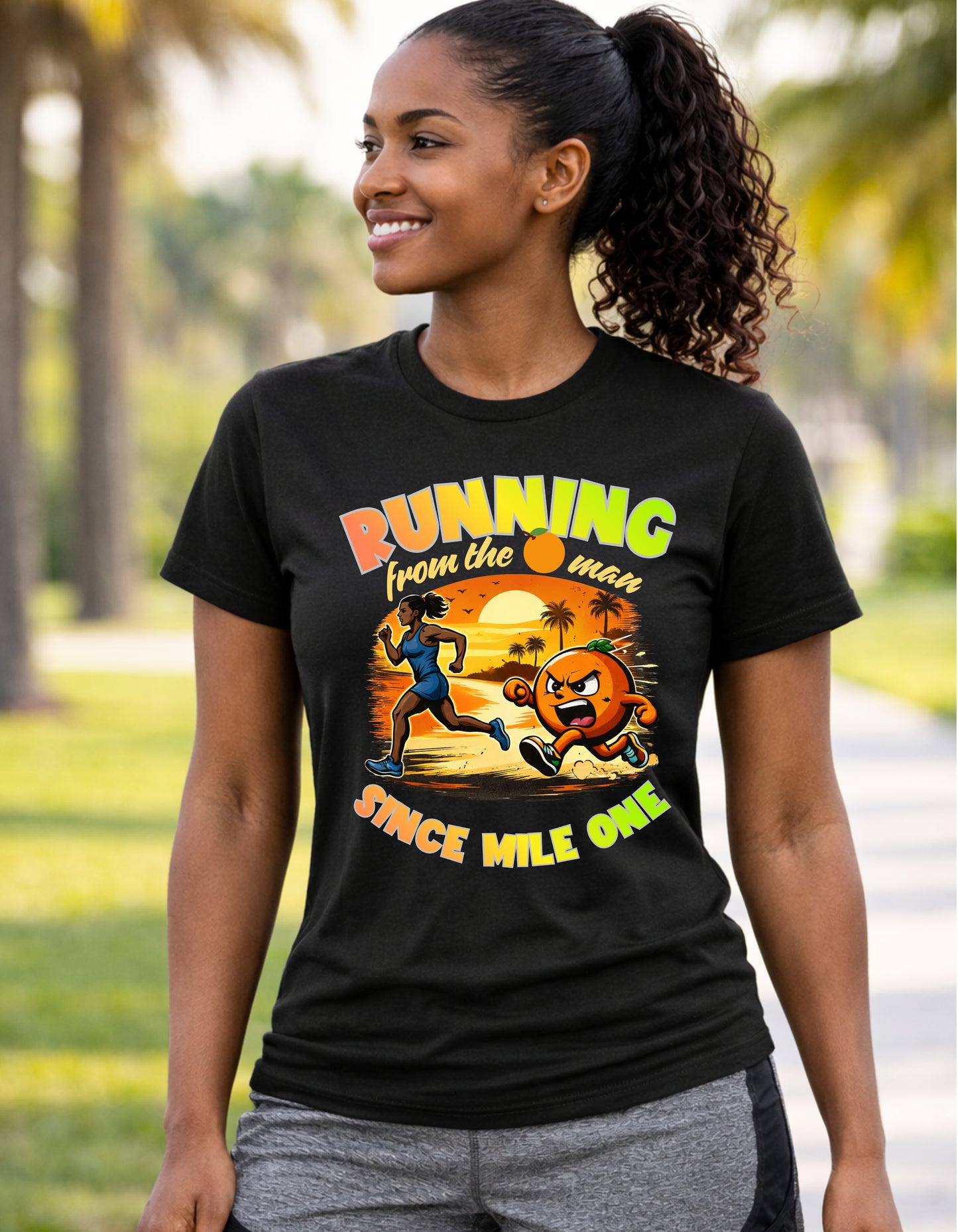Anti Orange man running sweatshirt or Tshir (Copy)