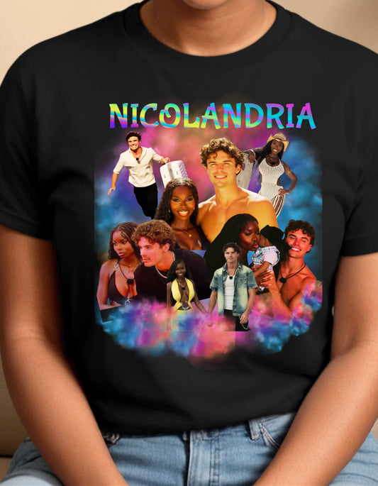 Nicolandria love island inspired fan sweatshirt or Tshirt unisex