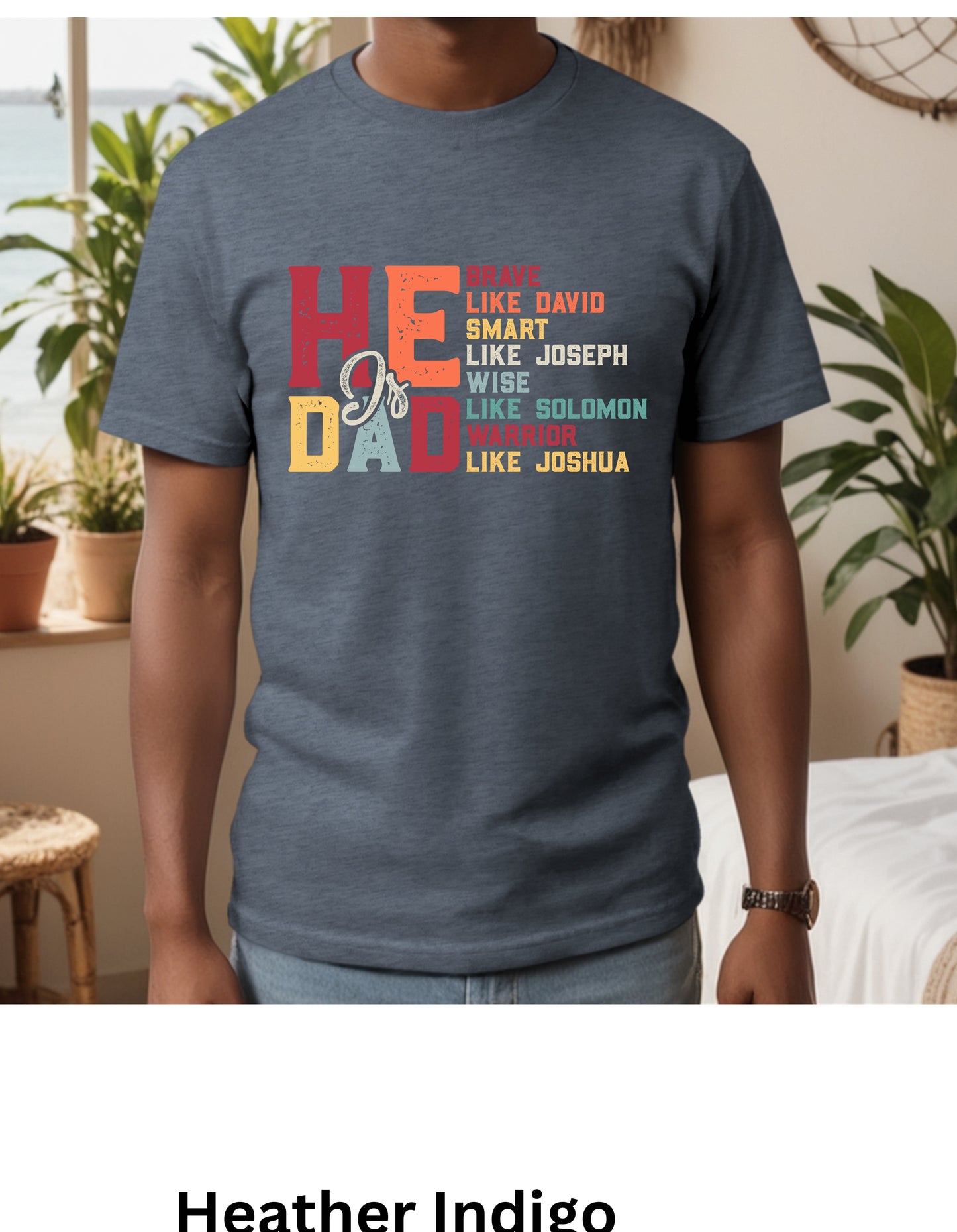He is Dad like Joshua, David Solomon sweatshirt or Tshirt (Copy)